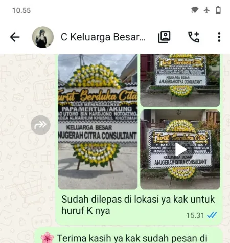 Pengiriman Papan Bunga Duka Kosambibatu Cilebar