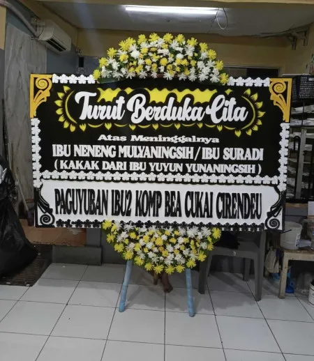 Papan Bunga Duka Kosambibatu Cilebar